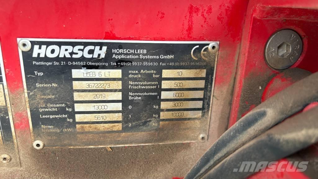 Horsch Leeb 6 LT Haagispritsid