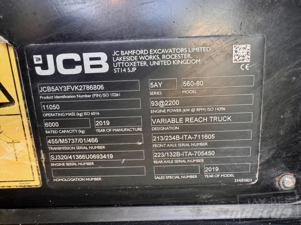 JCB 560-80 Teleskooplaadurid