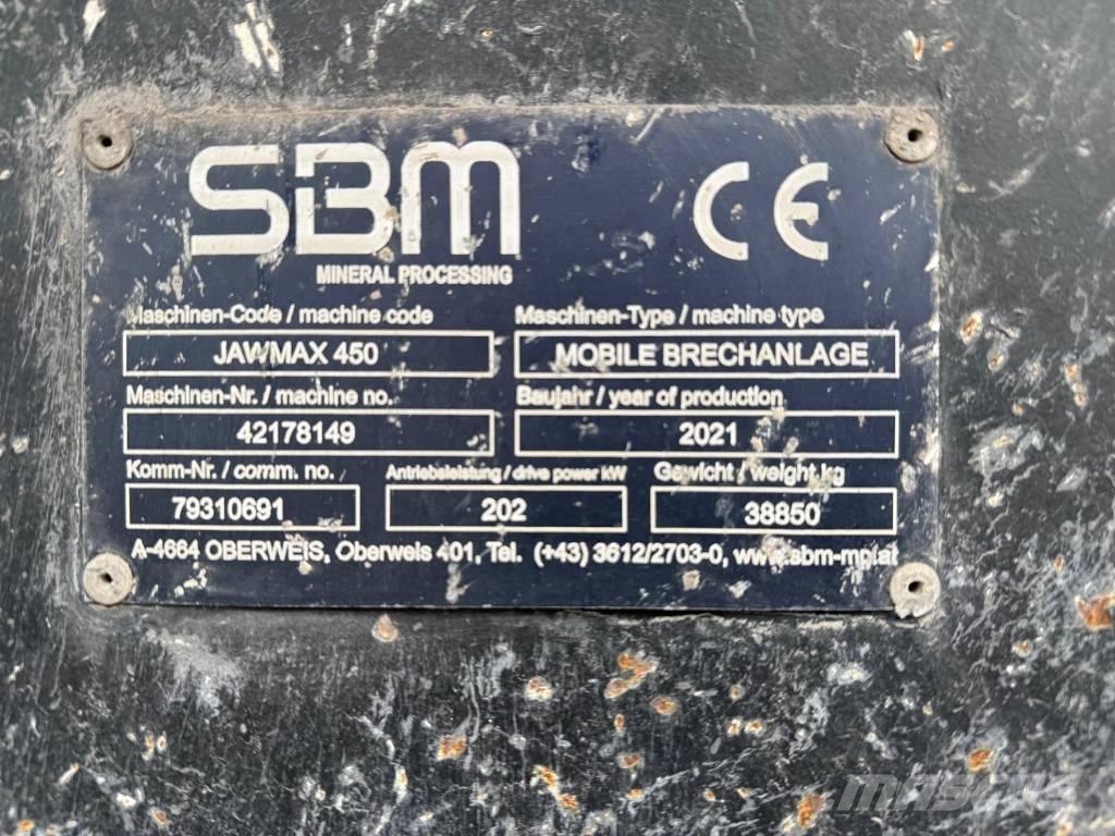 SBM Jawmax 450 Iseliikuvad purustid
