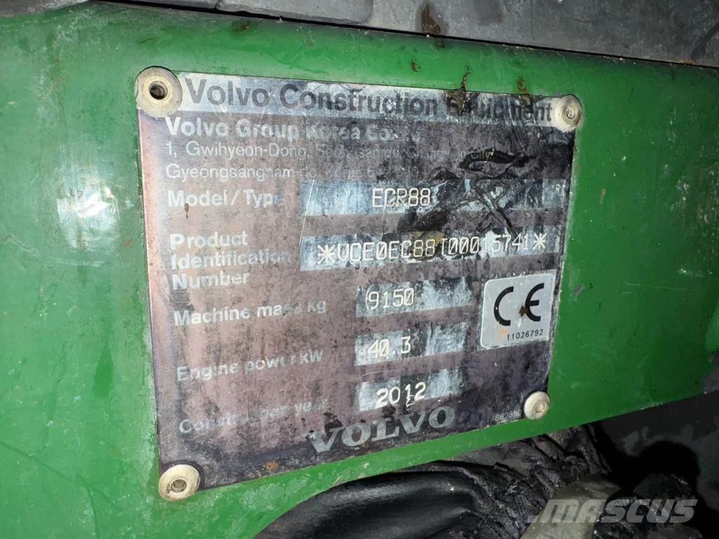 Volvo ECR88 Miniekskavaatorid < 7 t