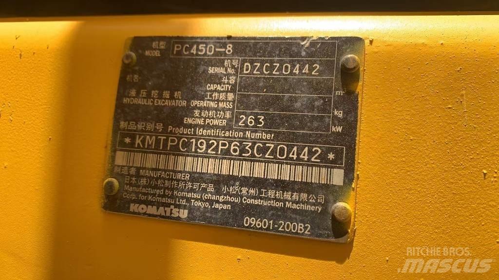 Komatsu PC450 Roomikekskavaatorid
