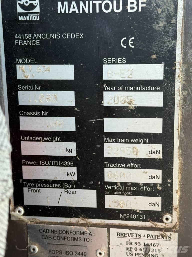 Manitou MLT 634-120 Teleskooplaadurid