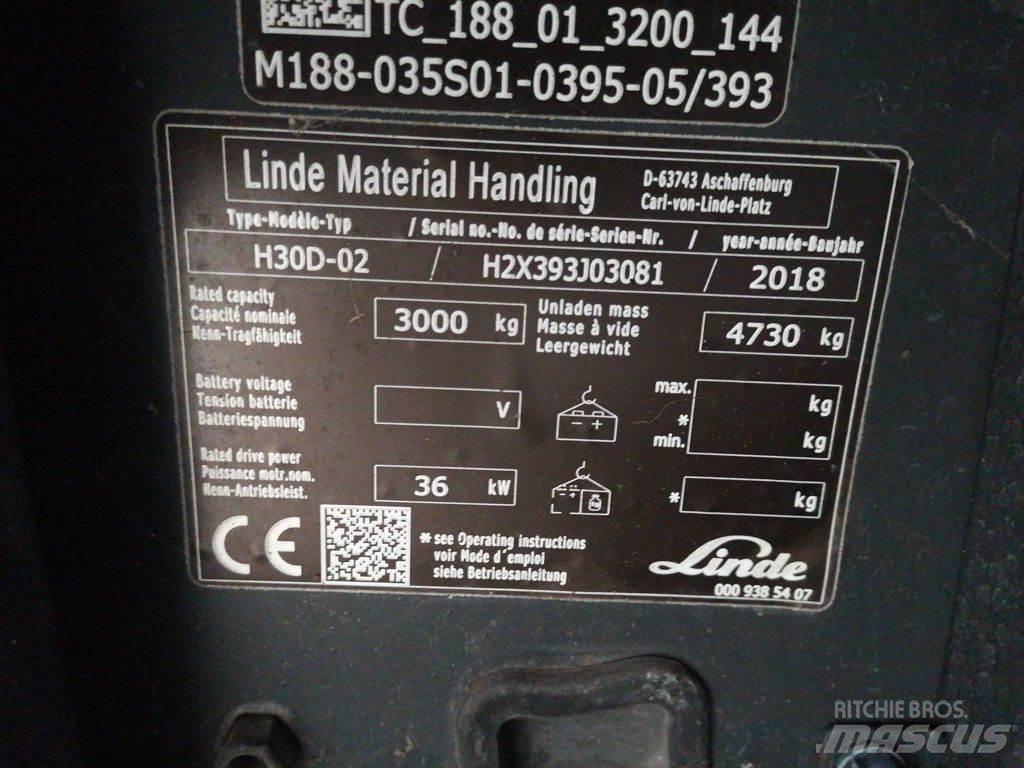 Linde H30D-02 Diiseltõstukid