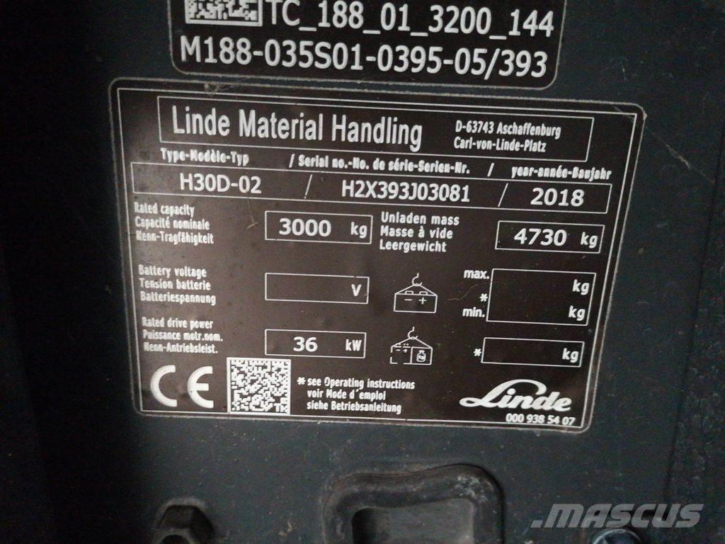 Linde H30D-02 Diiseltõstukid
