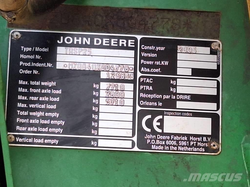 John Deere 840 Haagispritsid