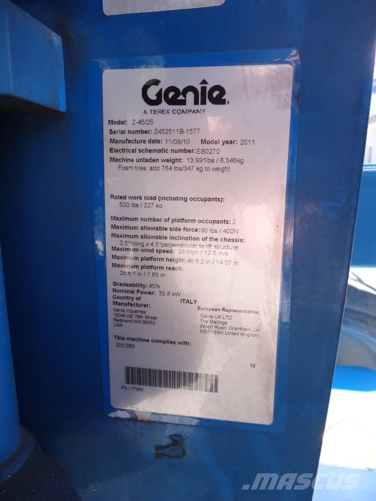 Genie Z 45/25 J RT Iseliikuvad poomtõstukid