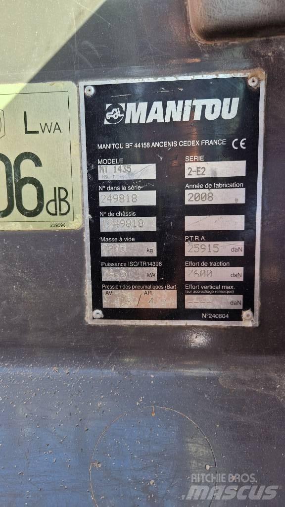 Manitou MT 1435 HSL Teleskooplaadurid