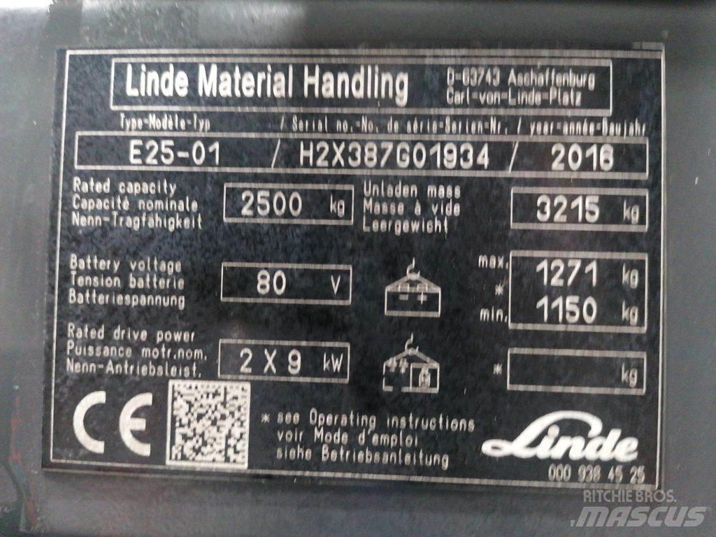 Linde E25-01 Elektritõstukid