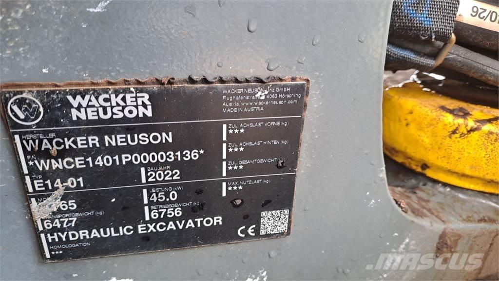 Wacker Neuson ET65 Roomikekskavaatorid