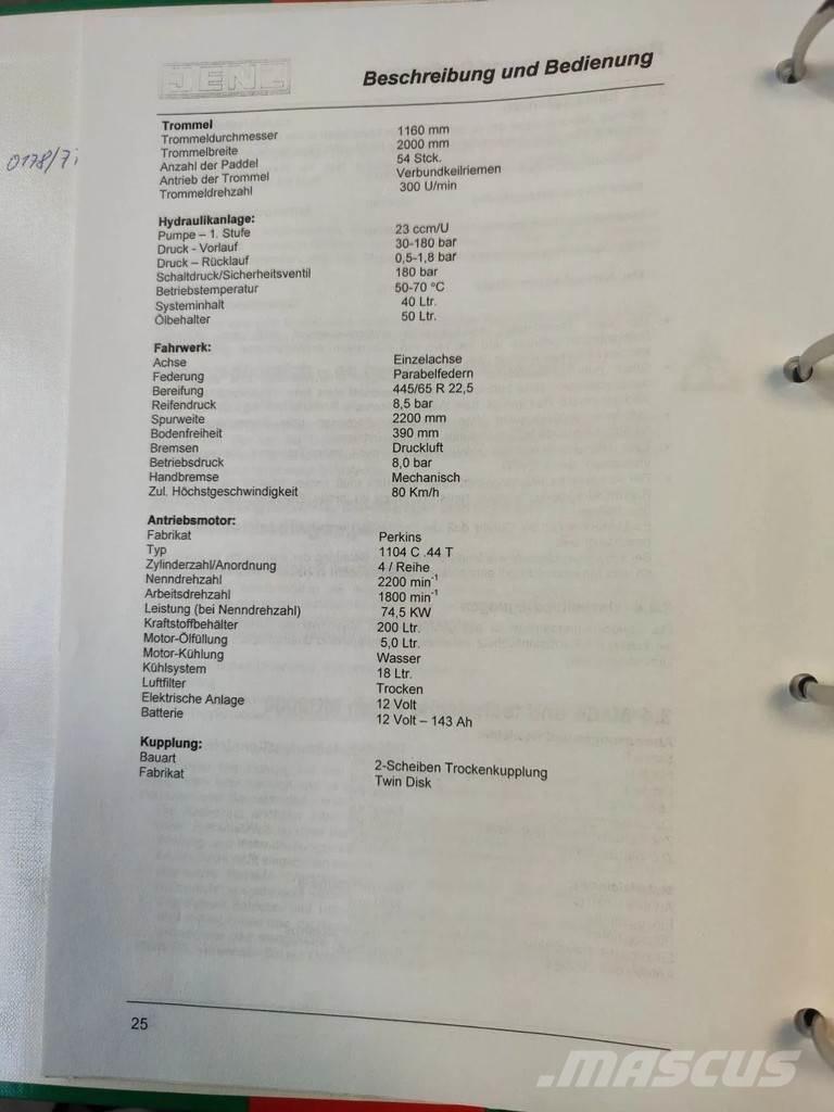 JENZ MU 2000D Prügipurustajad