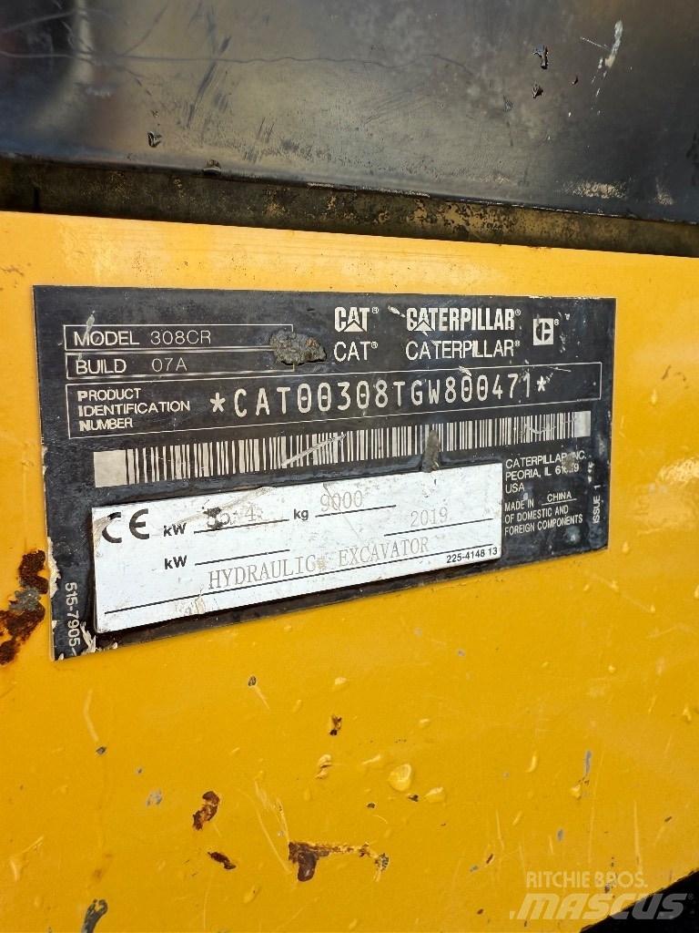 CAT 308 CR Väikeekskavaatorid 7t-12t