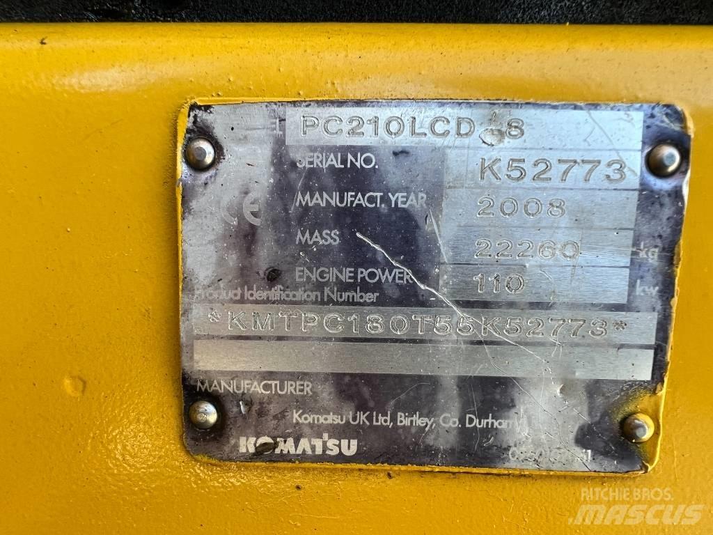 Komatsu PC 210 LCD-8 Roomikekskavaatorid