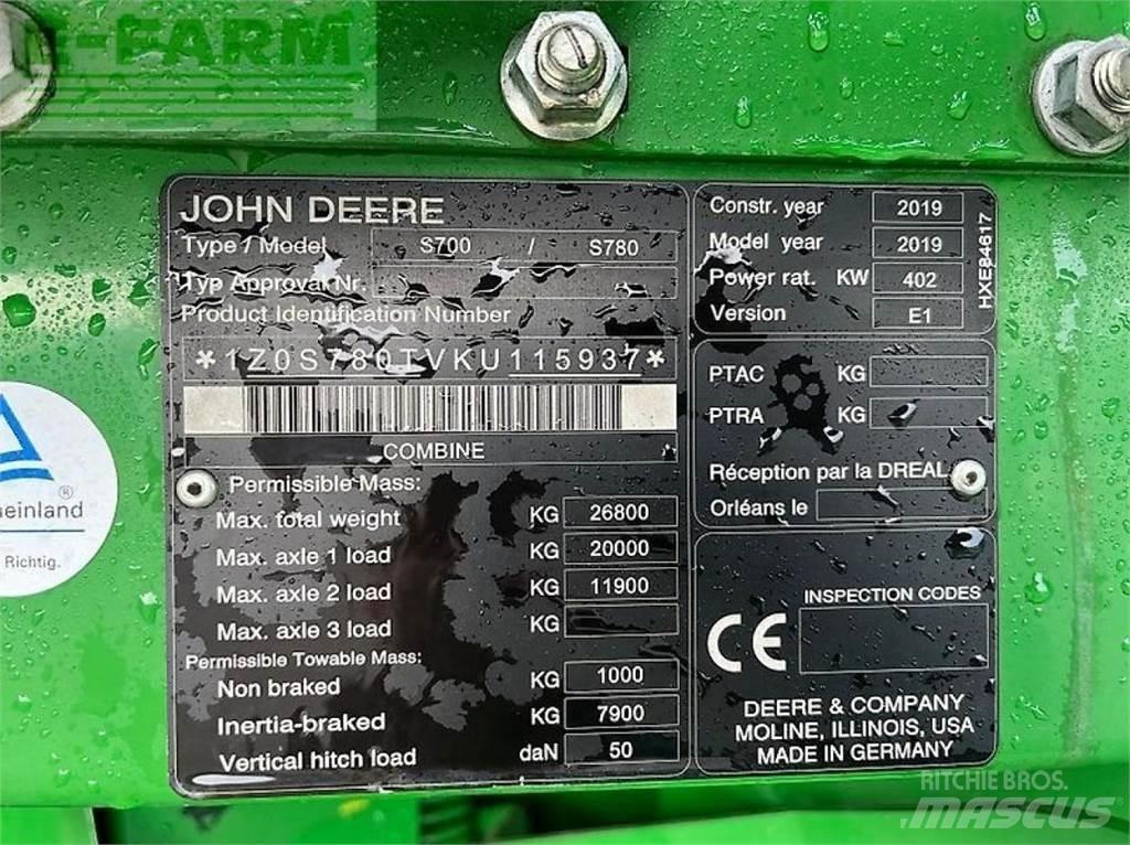 John Deere s 780i Teraviljakombainid