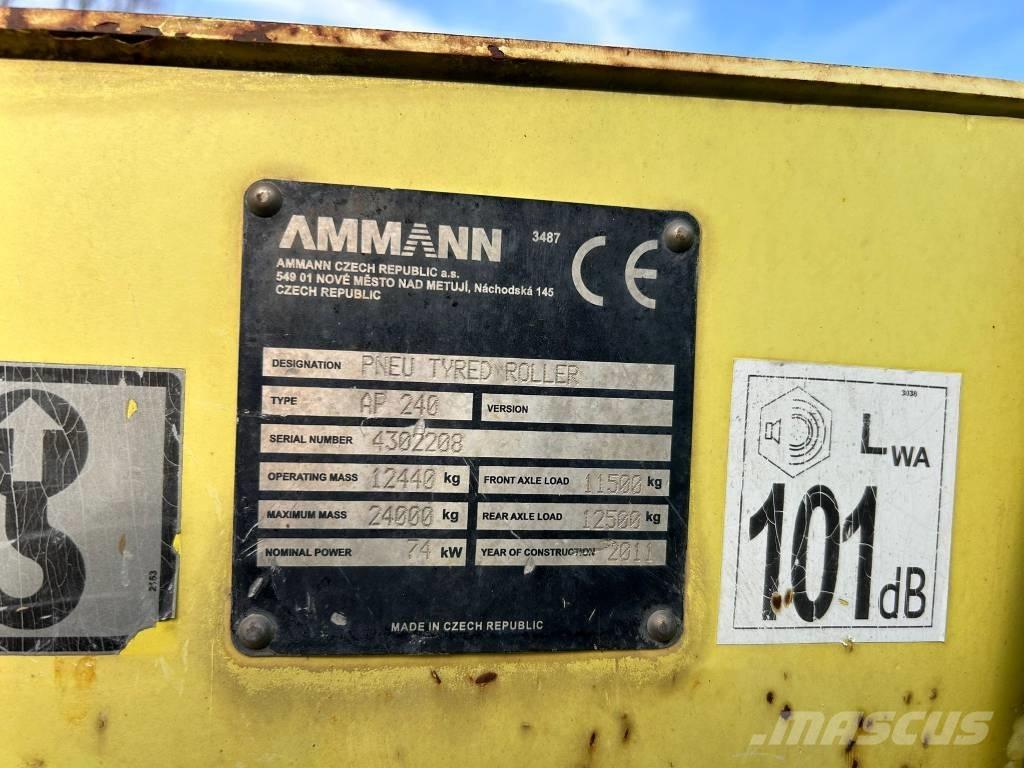 Ammann AP 240 Pneumorehvidega rullid