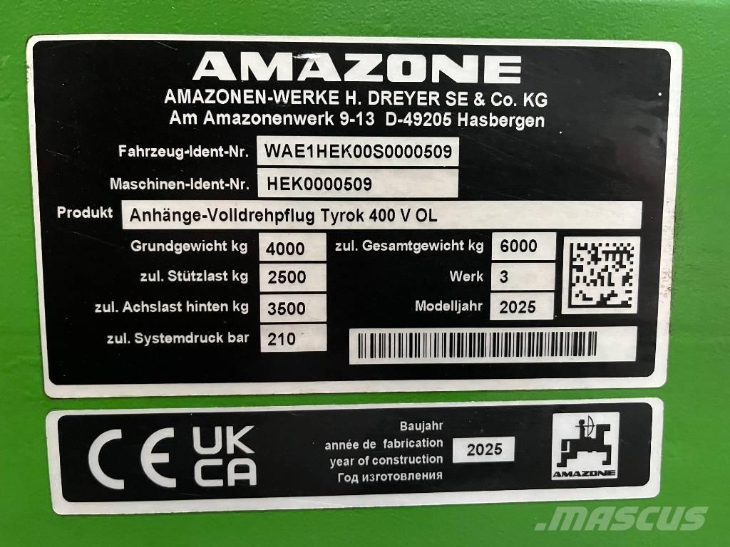 Amazone Tyrok 400 VS Pöördadrad