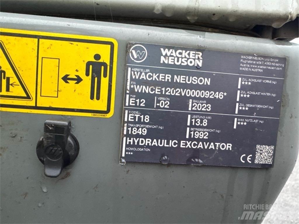 Wacker Neuson ET18 Roomikekskavaatorid