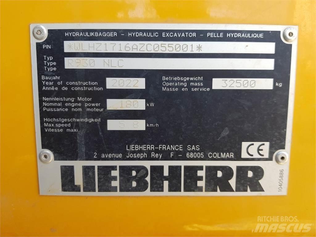 Liebherr R930 Roomikekskavaatorid