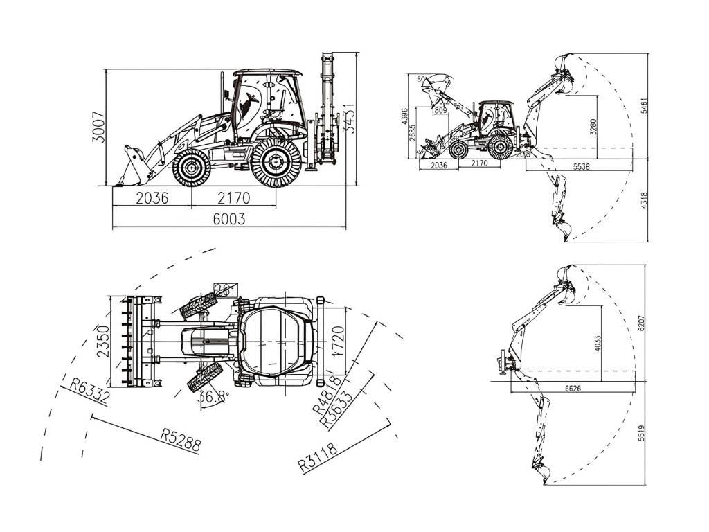 Lonking 83C Ekskavaatorlaadurid