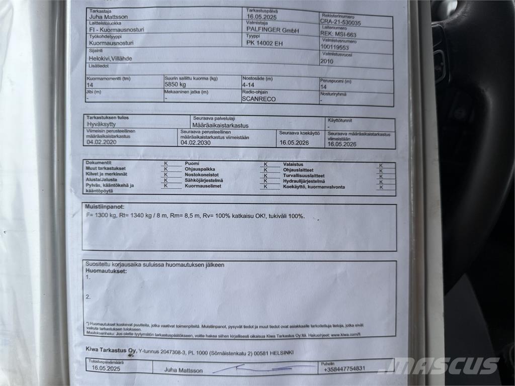 Volvo FH13 6X2 Kraanaga veokid