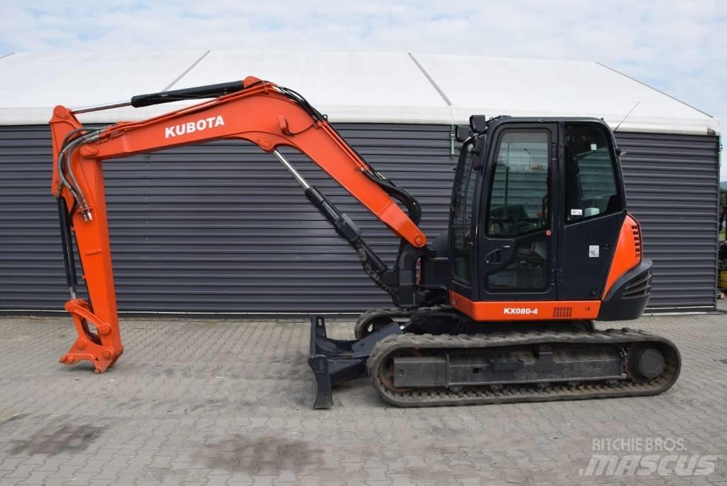 Kubota KX 080-4 Väikeekskavaatorid 7t-12t