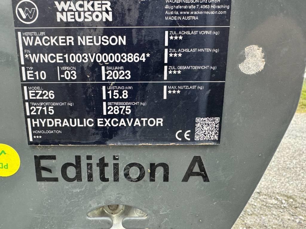Wacker Neuson EZ26 Roomikekskavaatorid