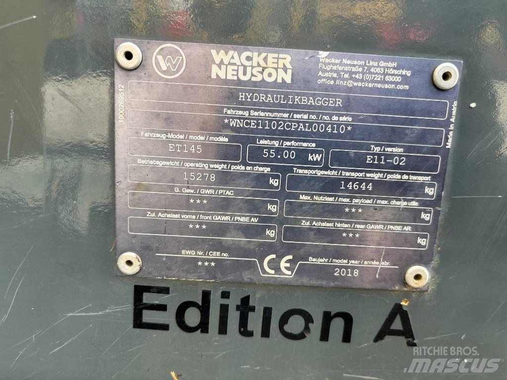 Wacker Neuson ET 145 Roomikekskavaatorid
