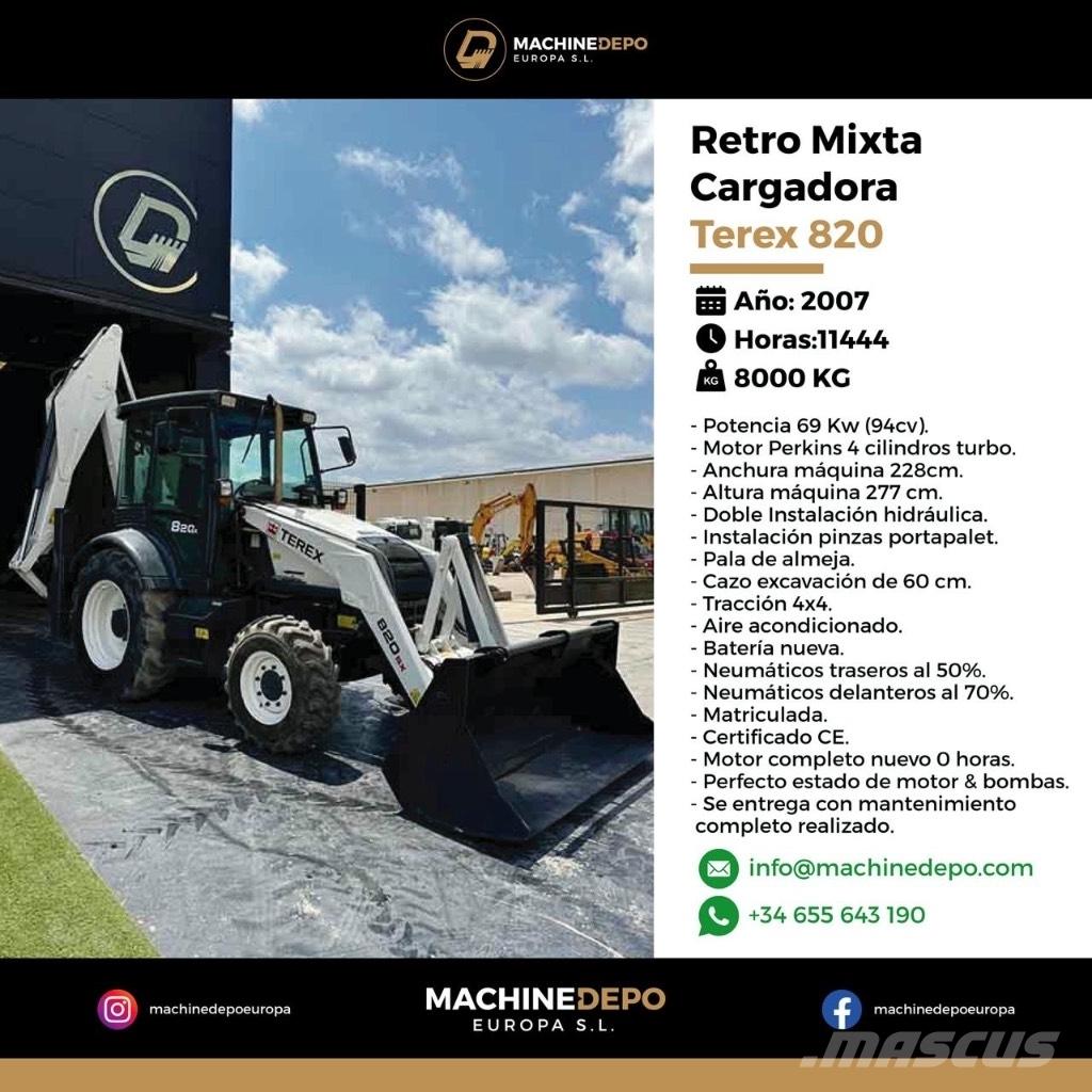 Terex 820 Ekskavaatorlaadurid