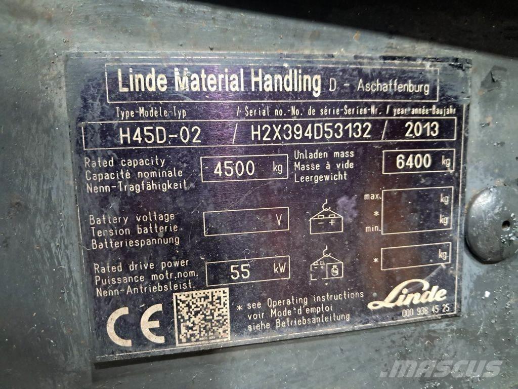 Linde H45D-02 Diiseltõstukid