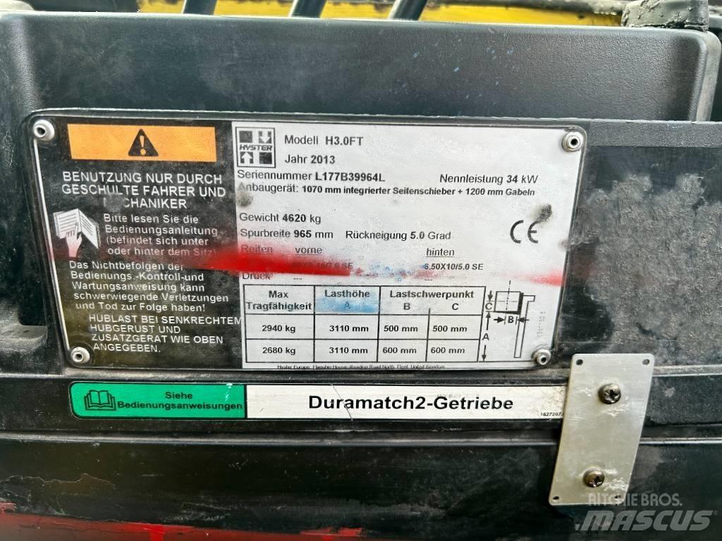 Hyster H 3.0 FT Diiseltõstukid