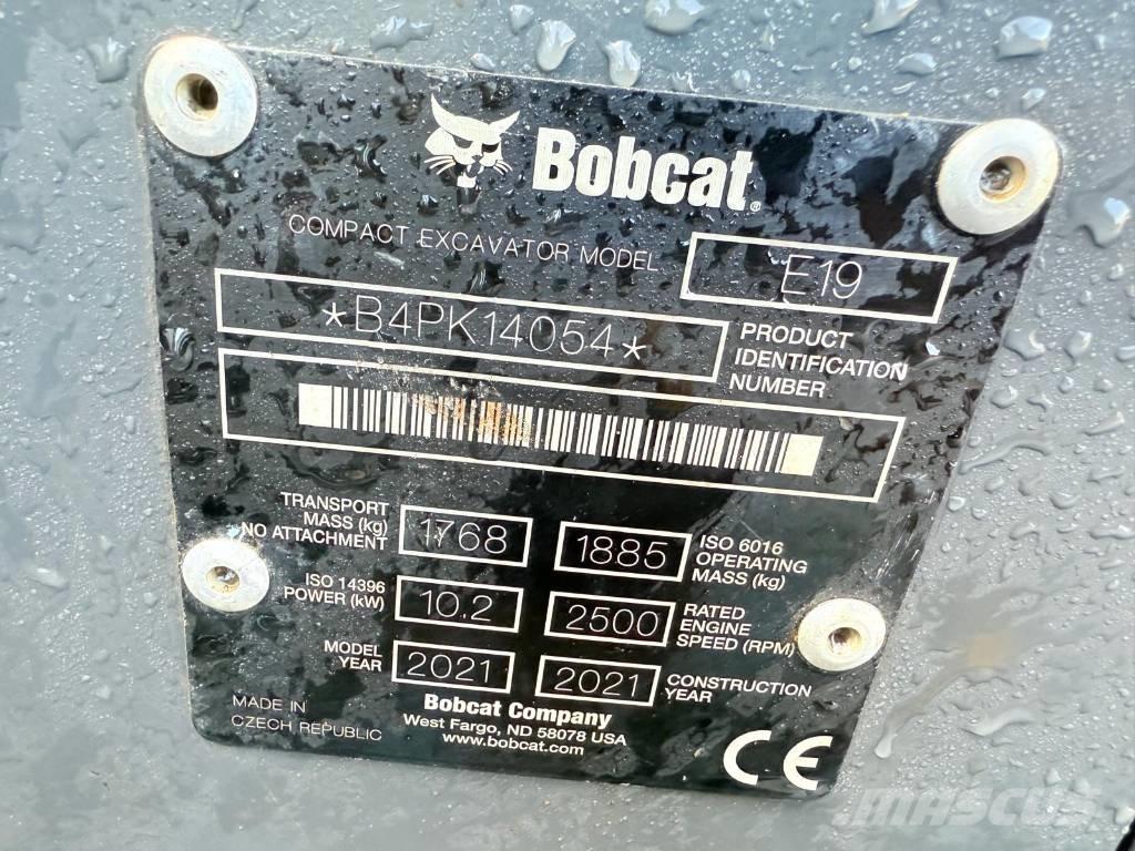 Bobcat E 19 Miniekskavaatorid < 7 t