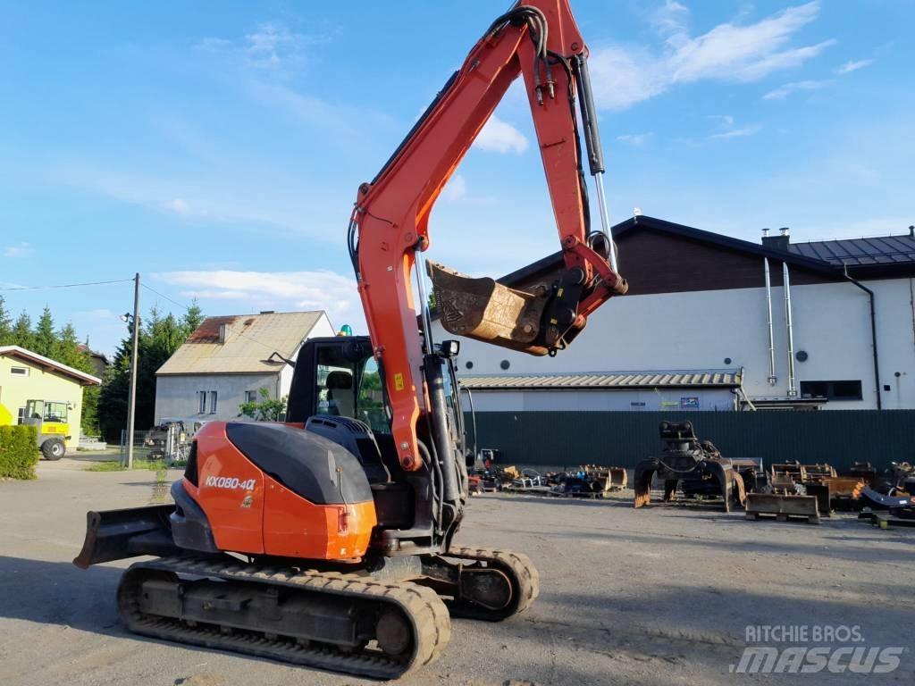 Kubota KX 080-4 Väikeekskavaatorid 7t-12t