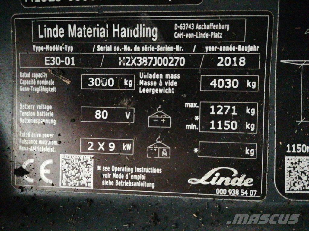 Linde E30-01 Elektritõstukid