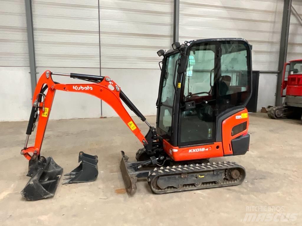 Kubota KX 018-4 Miniekskavaatorid < 7 t