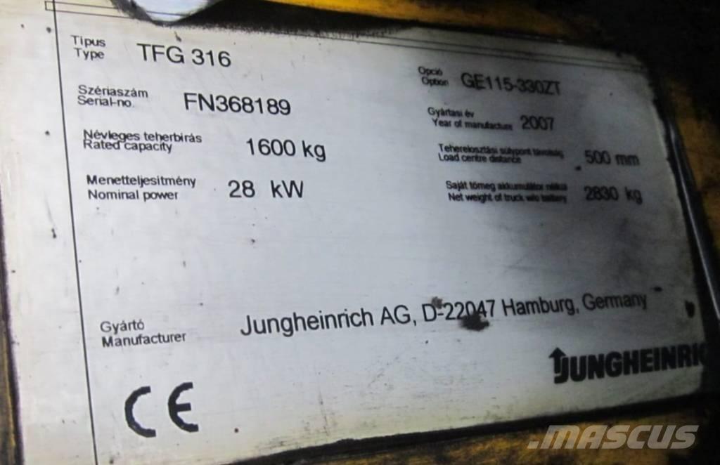Jungheinrich TFG 316 Gaasitõstukid