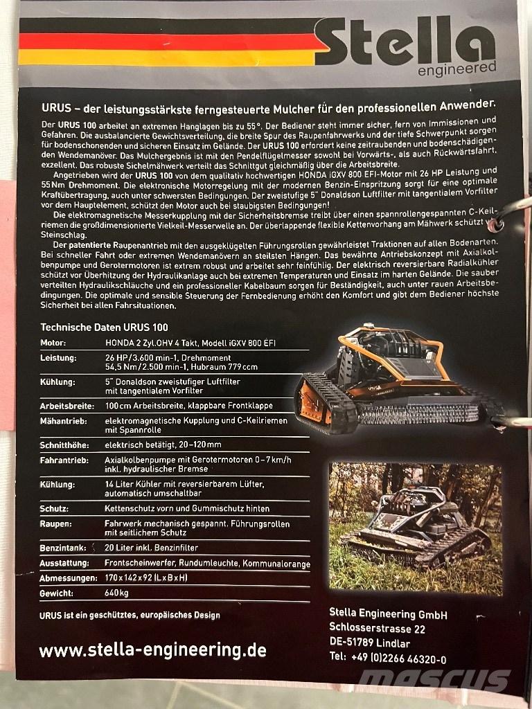  Stella URUS 100 Robotniidukid