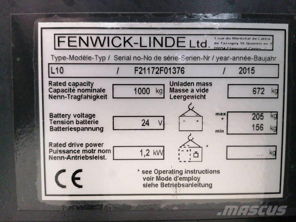 Linde L10 Järelkäidavad virnastajad
