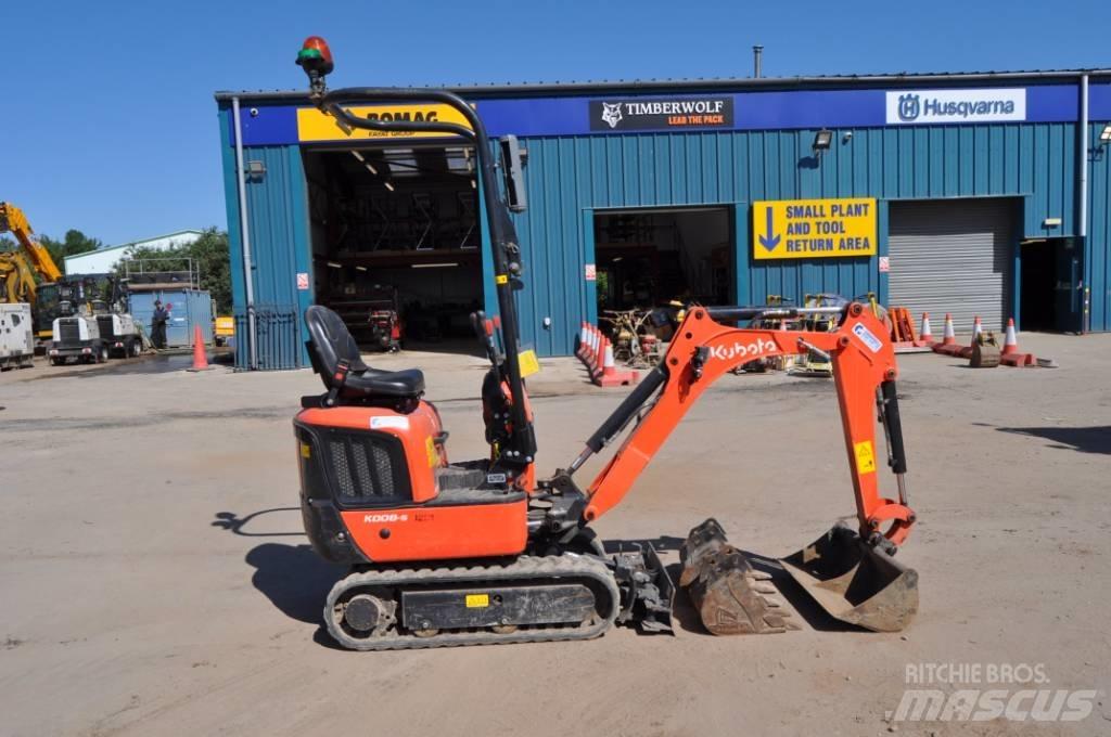 Kubota K 008-5 Miniekskavaatorid < 7 t