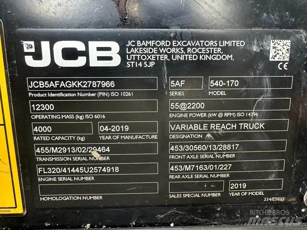 JCB 540-170 Teleskooplaadurid