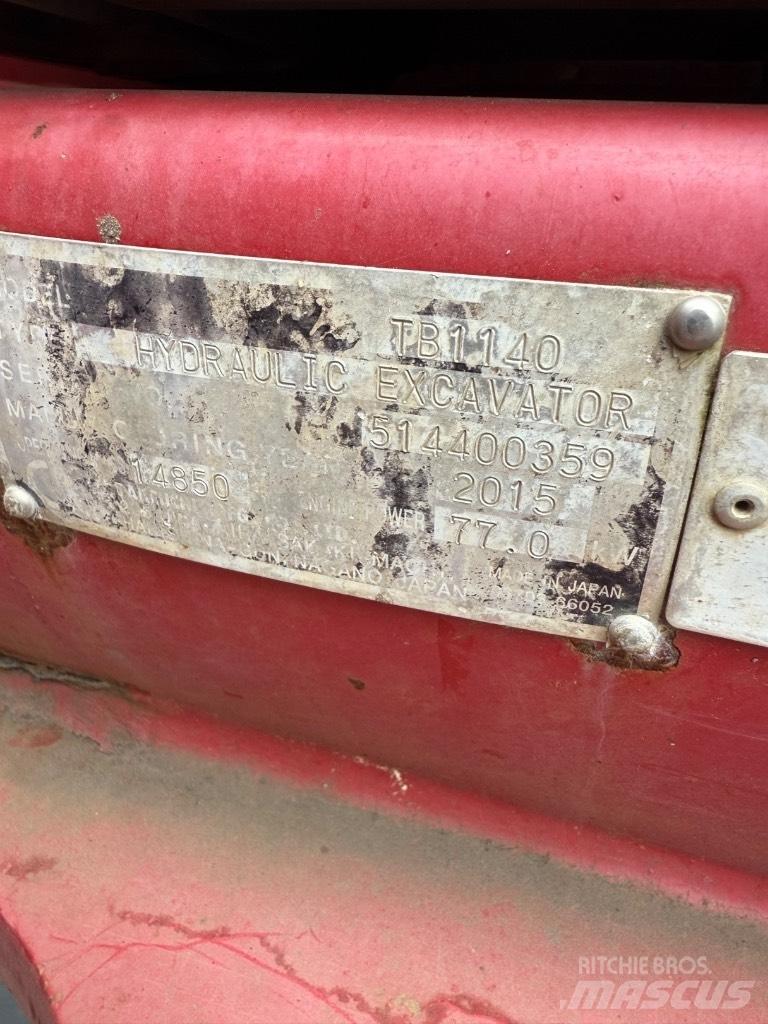 Takeuchi TB 1140 Roomikekskavaatorid