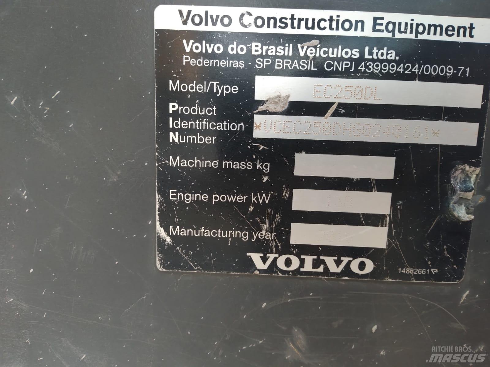 Volvo EC 250 D L Roomikekskavaatorid