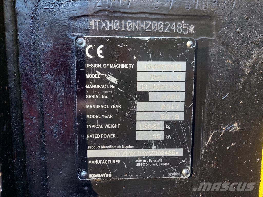 Komatsu 911 Harvesterid