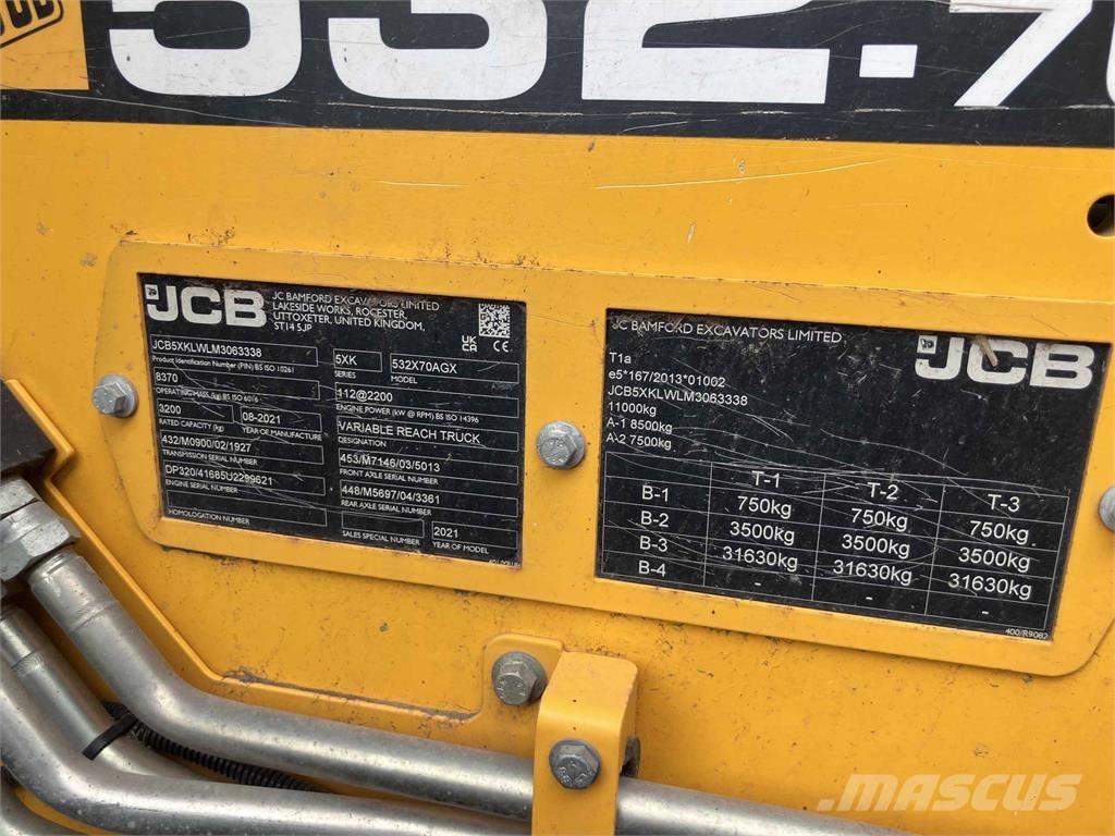JCB 532.70 AGRIXTRA Põllumajanduslikud teleskoopkäitlejad