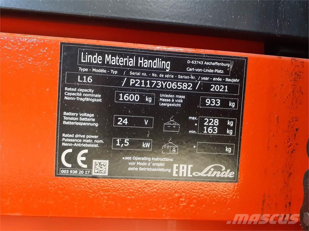 Linde L16i Järelkäidavad virnastajad