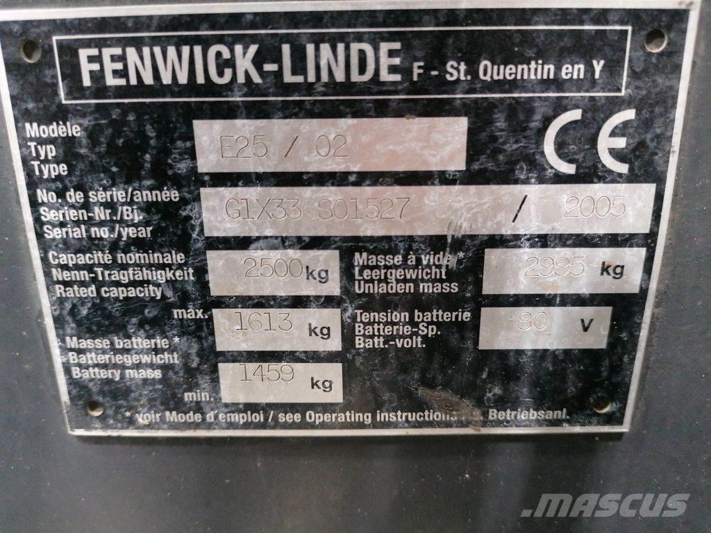 Linde E25/02 Elektritõstukid