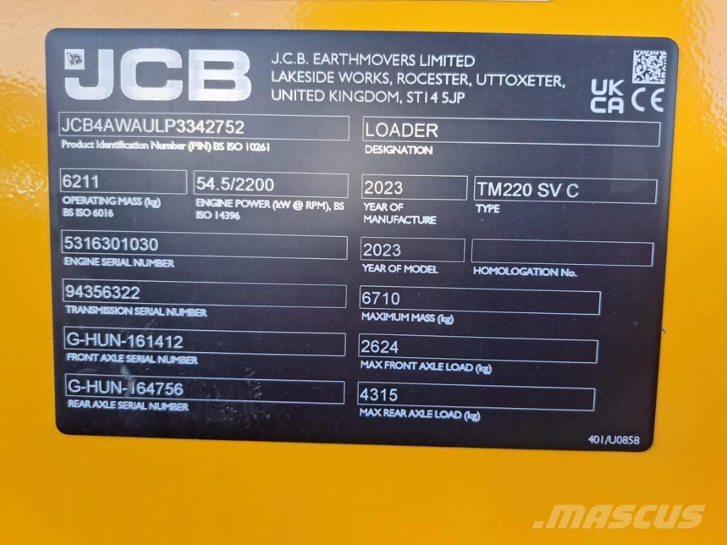 JCB TM 220 SV Rataslaadurid
