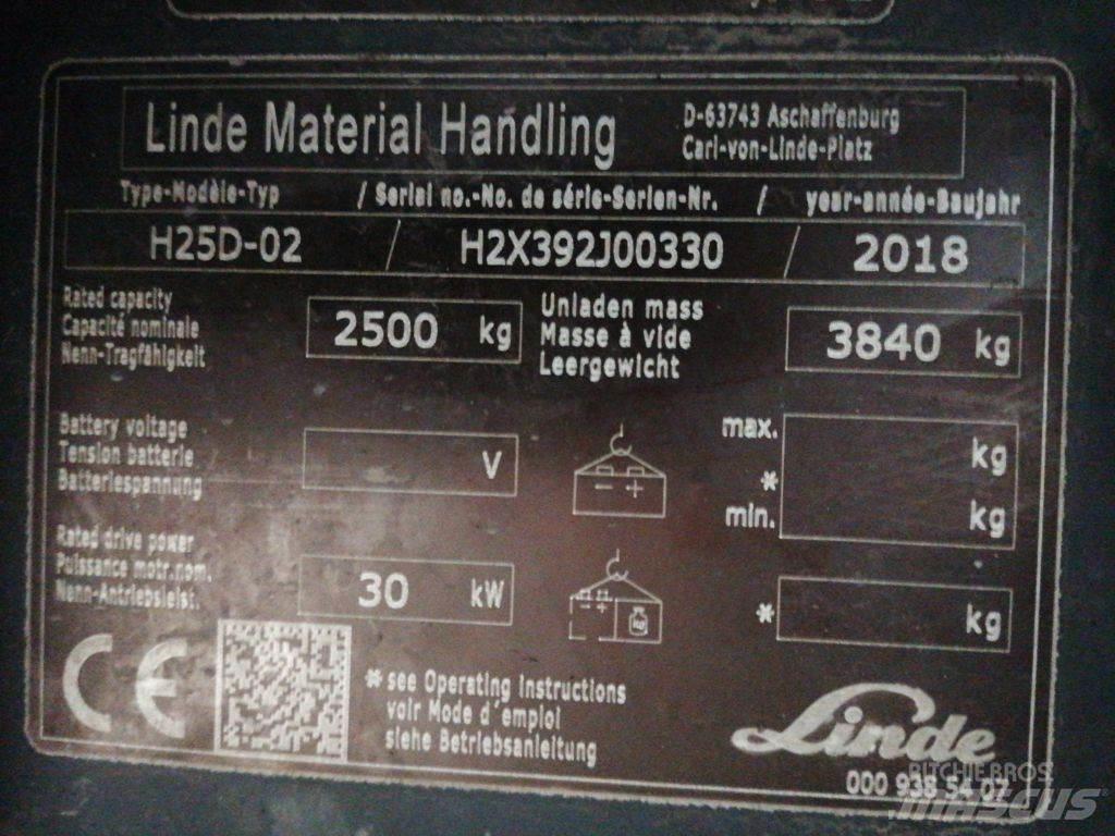 Linde H25D-02 Diiseltõstukid