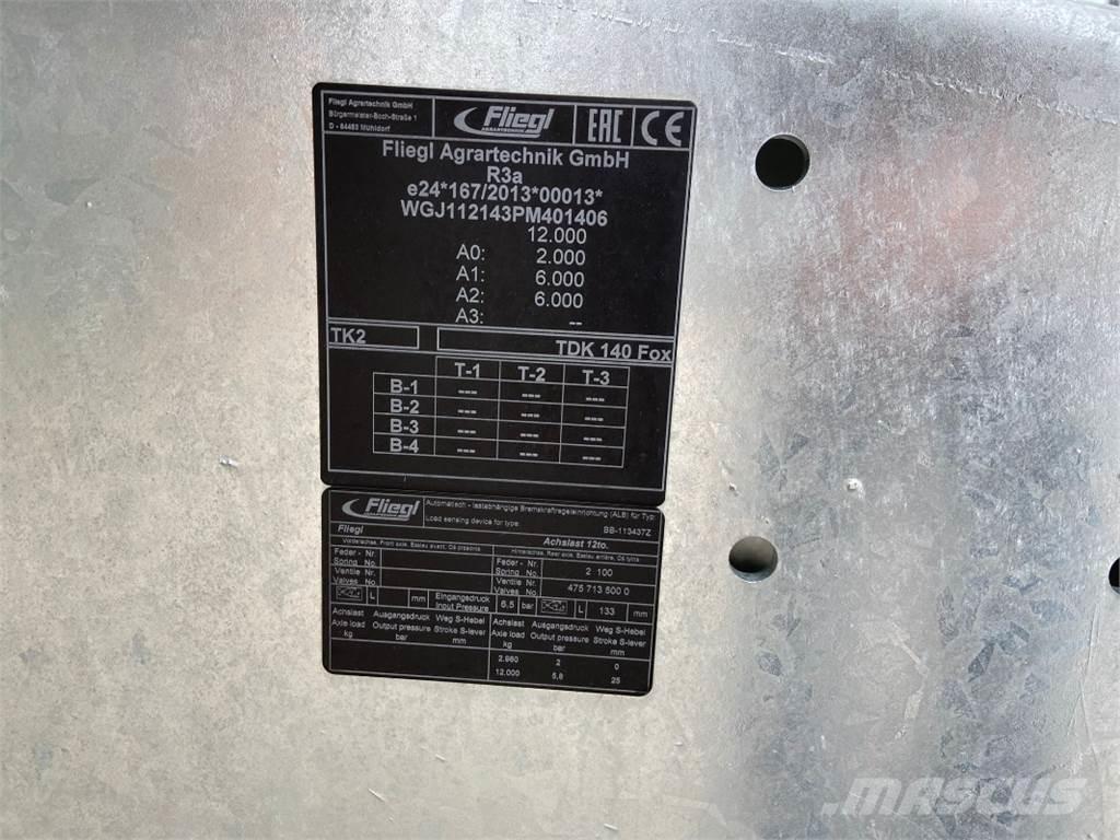 Fliegl TDK 140 FOX Muud põllumajandusmasinad