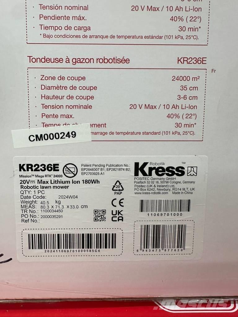 Kress KR236E Robotniidukid