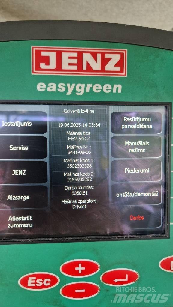 JENZ HEM 540Z Puiduhakkurid