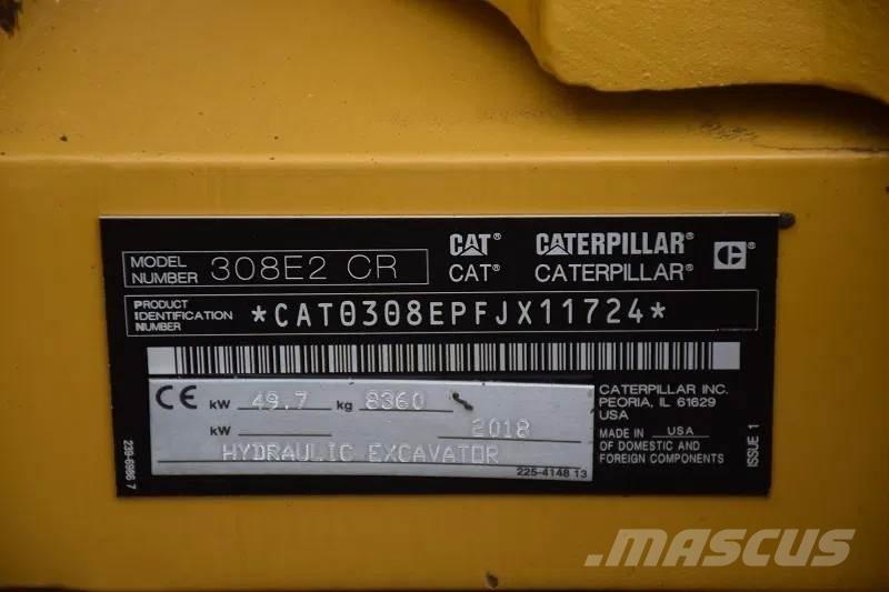 CAT 308 E2CR Väikeekskavaatorid 7t-12t